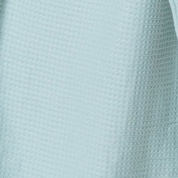 100% Cotton Bathrobe Waffle Unisex Durable - Small - Aqua Image 4