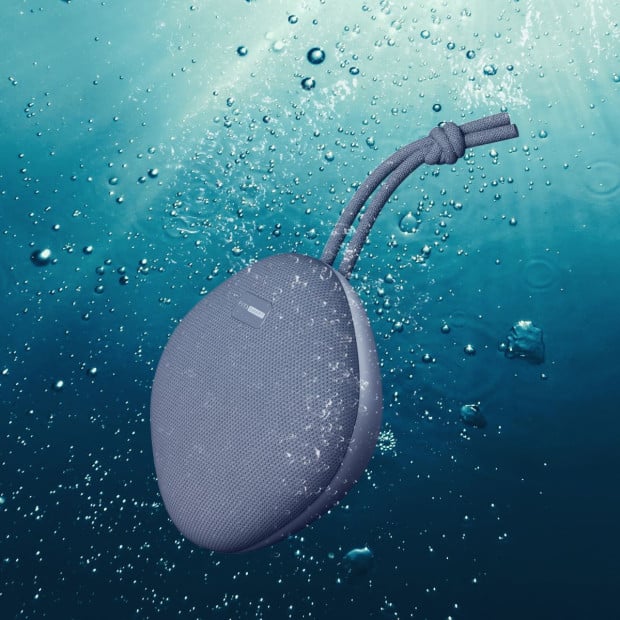 Waterproof Bluetooth Speaker Portable Wireless Stereo Sound - Silver Image 3