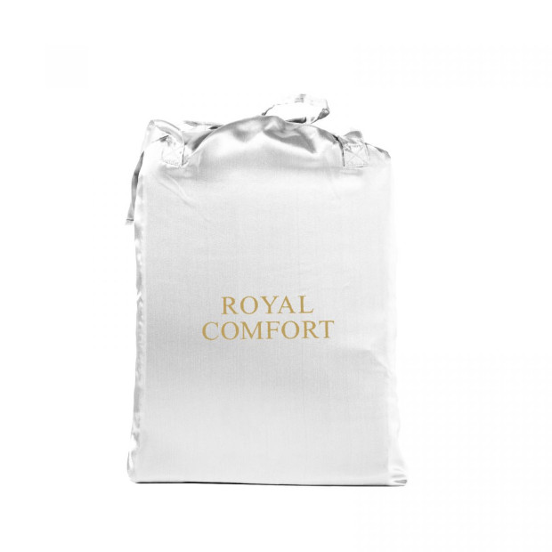 Satin Sheet Set 4 Piece Fitted Flat Sheet Pillowcases - Queen - White Image 5
