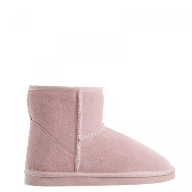 Ugg Slipper Boots Womens Leather Upper Wool Lining (10-11) - Pink Image 2