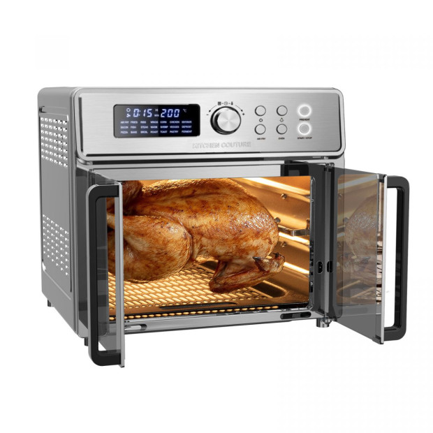 Kitchen 25 Litre Air Fryer Oven French Door Multifunctional Silver Image 5