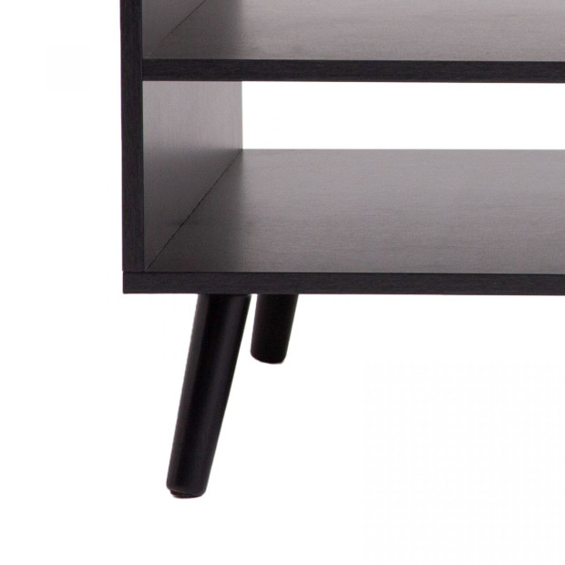 Tulum Rattan Coffee Table Storage Drawer Furniture Wooden Black Image 10