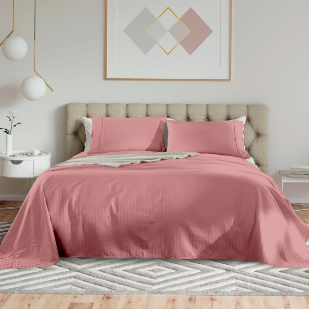 1200 Thread Count 100% Egyptian Cotton Sheet Set - King - Desert Rose