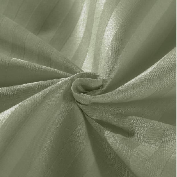 1200 Thread Count 100% Egyptian Cotton Sheet Set - Super King - Olive Image 8
