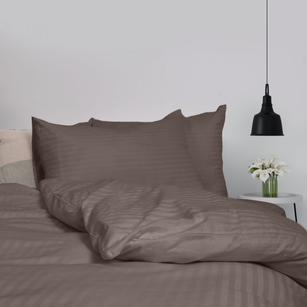 1200 Thread Count 100% Cotton Quilt Cover Set Super King Charcoal Image 4