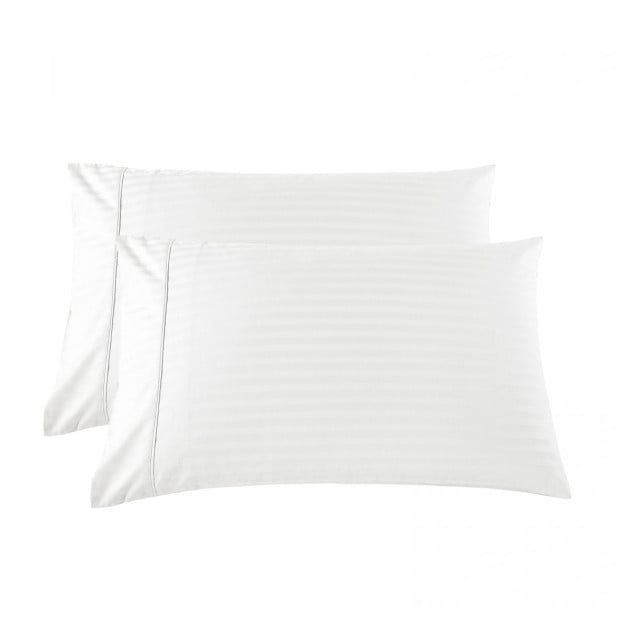 1200 Thread Count 100% Cotton Quilt Cover Set - Super King - White Image 5