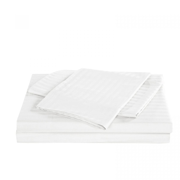 1200 Thread Count 100% Cotton Quilt Cover Set - Super King - White Image 6