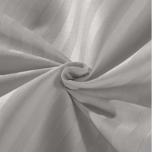 1200 Thread Count 100% Cotton Quilt Cover Set - Super King - Grey Image 2