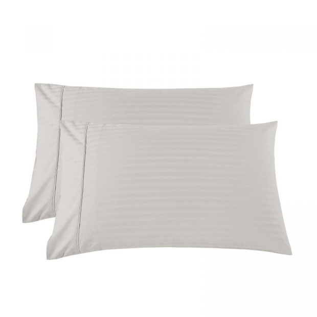 1200 Thread Count 100% Cotton Quilt Cover Set - Super King - Grey Image 5
