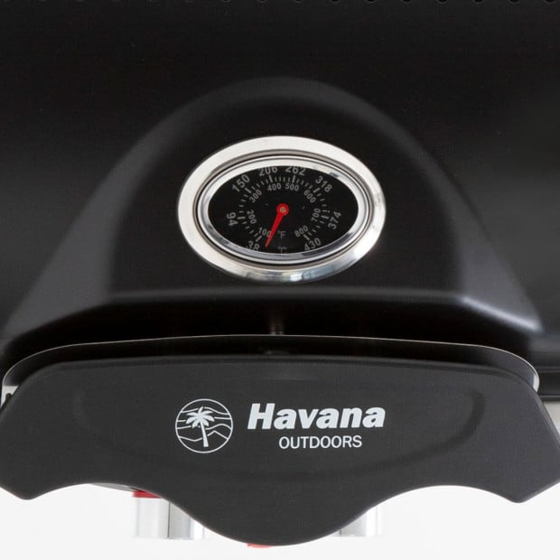 Outdoors BBQ Mate Premium Portable Gas Grill LPG Twin Grill Black Image 10