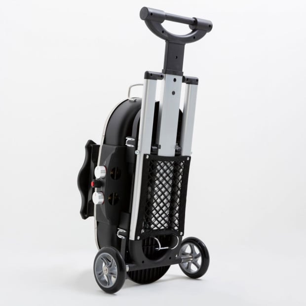 Outdoors BBQ Mate Premium Portable Gas Grill LPG Twin Grill Black Image 5