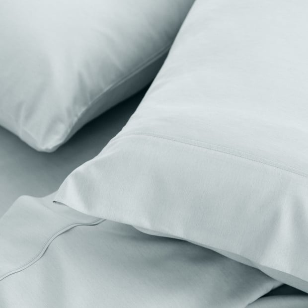 3000TC Bamboo Cooling Sheet Set Ultra Soft Bedding - Queen - Aqua Image 6