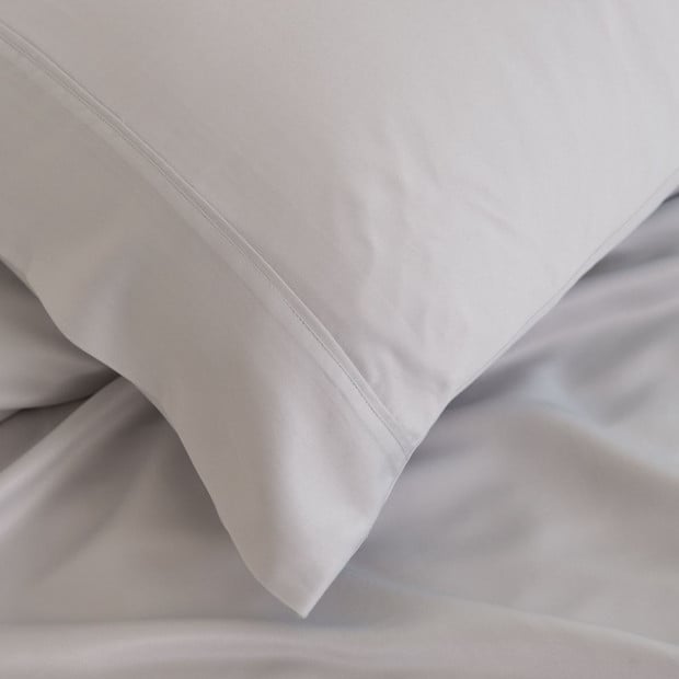 3000TC Bamboo Cooling Sheet Set Ultra Soft Bedding - Queen - Mid Grey Image 4