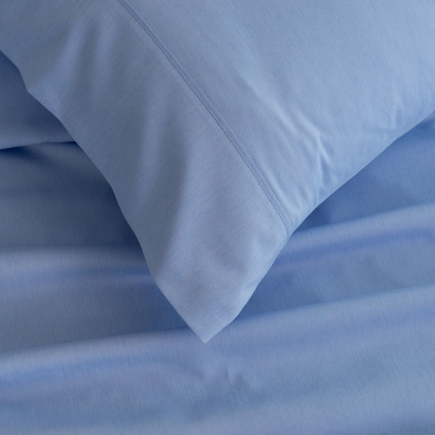 3000TC Bamboo Cooling Sheet Set Ultra Soft Bedding - King - Light Blue Image 4