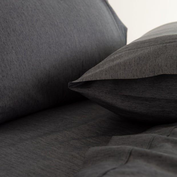 3000TC Bamboo Cooling Sheet Set Ultra Soft Bedding - King - Charcoal Image 7