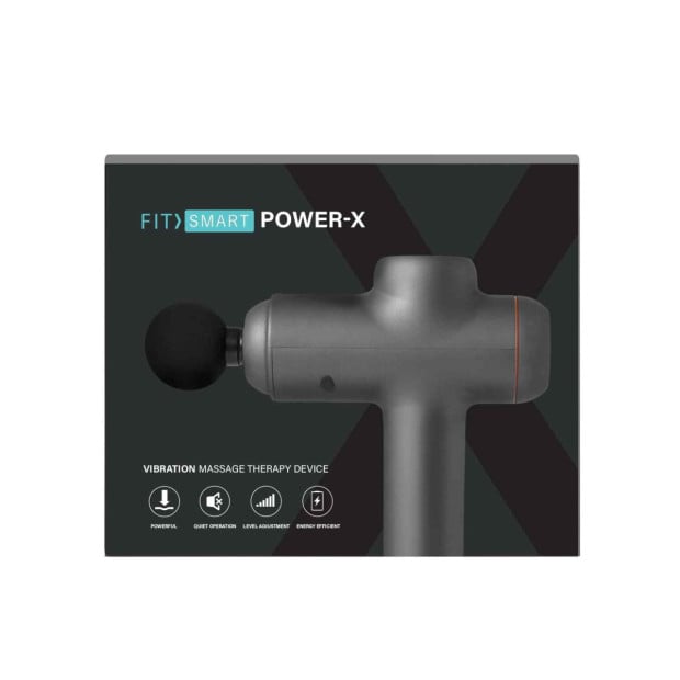 LED Touch Screen POWER-X Vibration Therapy Device Massage Gun Grey Image 10