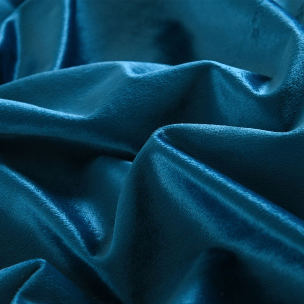 Velvet Quilt Cover Set Super Soft Luxurious Warmth Queen - Navy Image 6