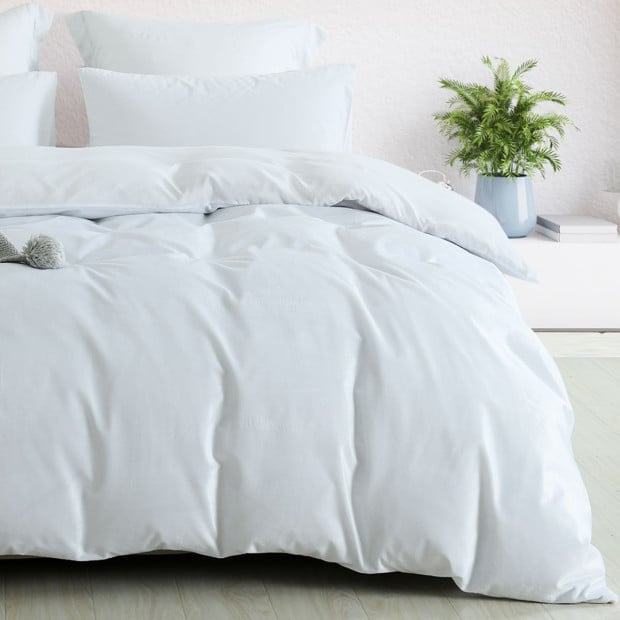 Velvet Quilt Cover Set Super Soft Luxurious Warmth Bedding King White Image 2