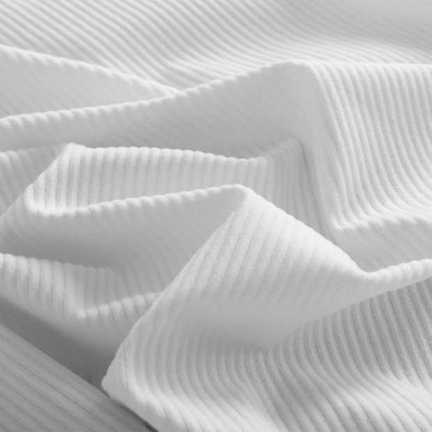Velvet Corduroy Quilt Cover Set Super Soft Warmth Queen White Image 5