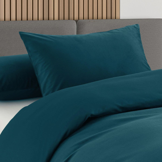 Velvet Corduroy Quilt Cover Set Super Soft Warmth - Queen Forest Green Image 4