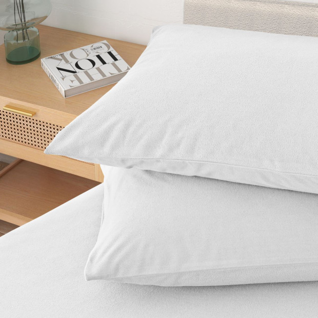 Polar Fleece Flannel Sheet Set Cozy - Double - White Image 5