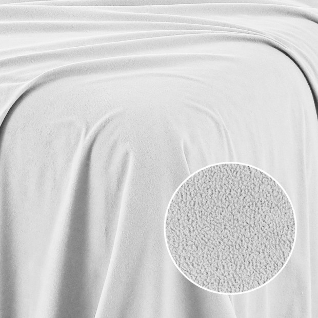 Polar Fleece Flannel Sheet Set Cozy - Double - White Image 8