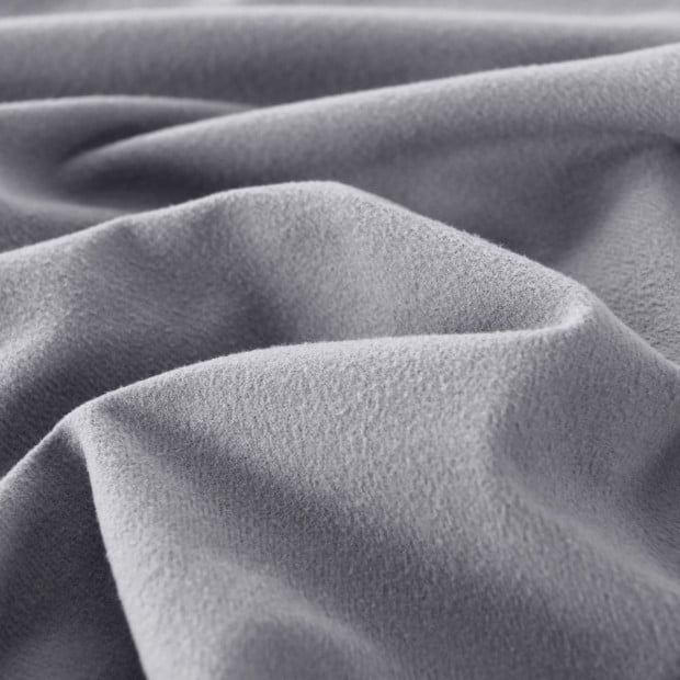 Polar Fleece Flannel Sheet Set Cozy - Double - Grey Image 7