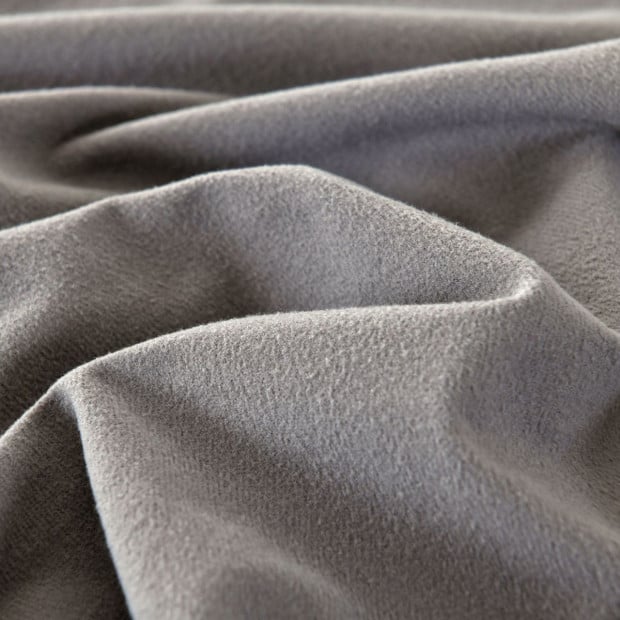 Polar Fleece Flannel Sheet Set Cozy - Double - Charcoal Image 7