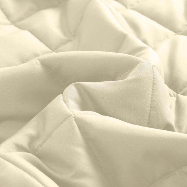 Coverlet Set Bedspread Soft Breathable 3 Piece Set - Queen - Beige Image 5