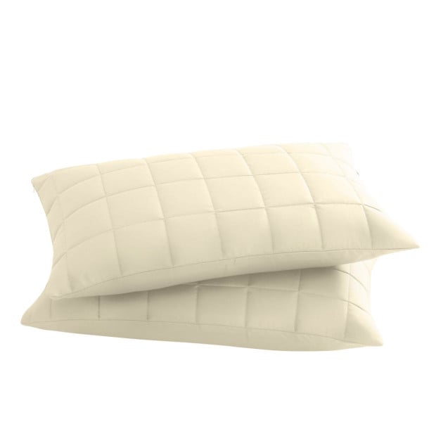 Coverlet Set Bedspread Soft Breathable 3 Piece Set - Queen - Beige Image 9