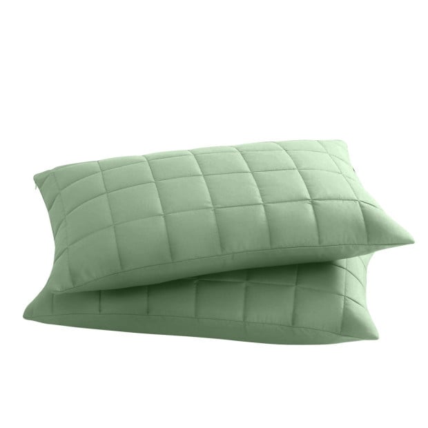 Coverlet Set Bedspread Soft Breathable 3 Piece Set - King - Sage Image 9