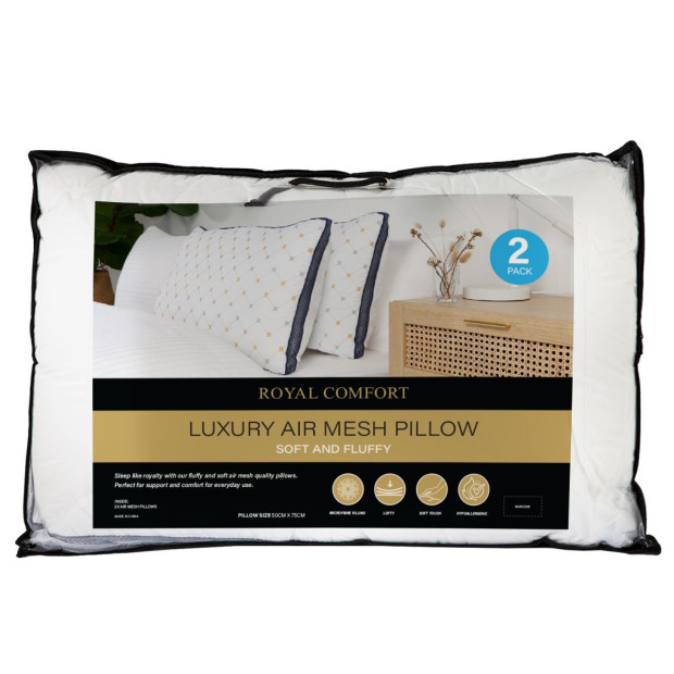 Chiro Comfort Pillows 2 Pack Hotel Quality Air Mesh Ultra Comfort Image 9