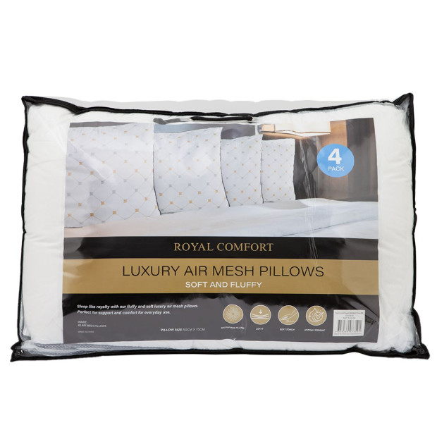 Chiro Comfort Pillows 4 Pack Hotel Quality Air Mesh Ultra Comfort Image 11