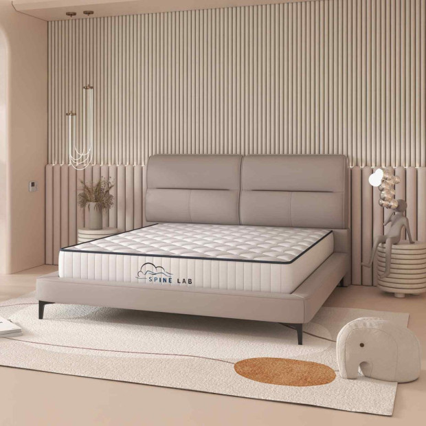 Mattress 5 Zone 21cm Medium Firm Bonnell Spring - King Single - White Image 2