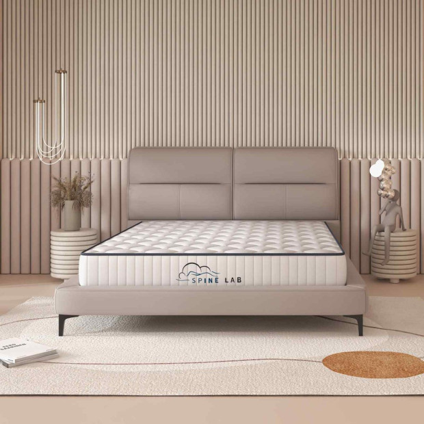 Mattress 5 Zone 21cm Medium Firm Bonnell Spring - King Single - White Image 5