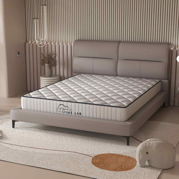 Mattress 5 Zone 21cm Medium Firm Bonnell Spring - King Single - White Image 6