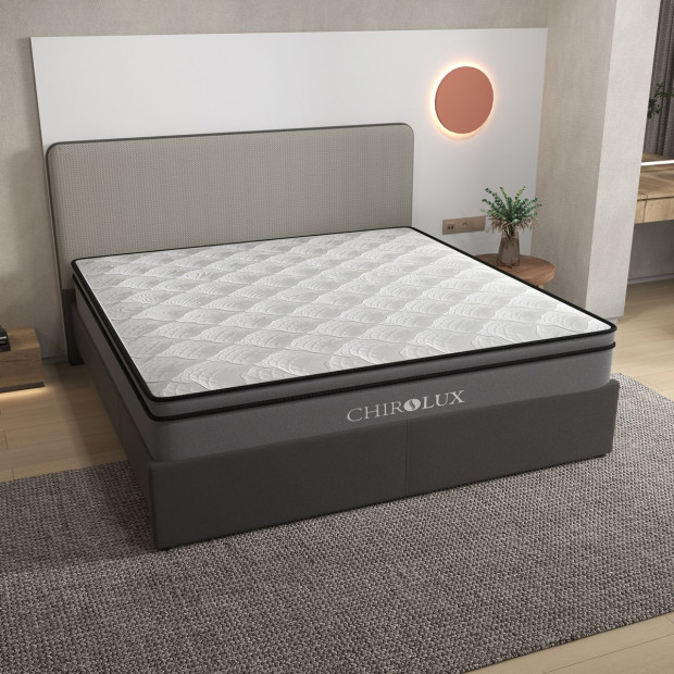 Latex Foam Pocket Spring Mattress Medium Firmness 34cm King Grey Image 11