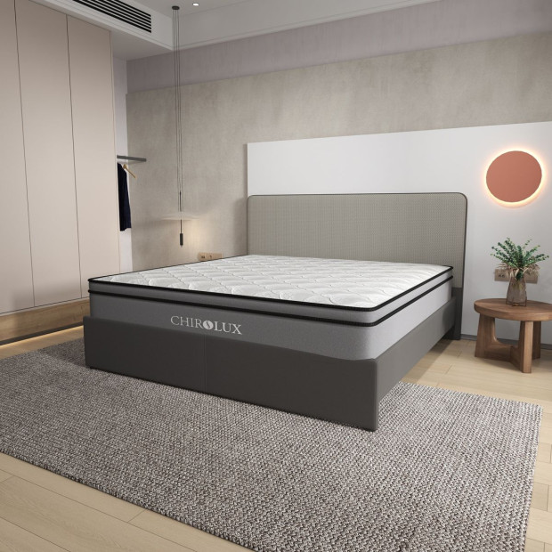 Latex Foam Pocket Spring Mattress Medium Firmness 34cm King Grey Image 4