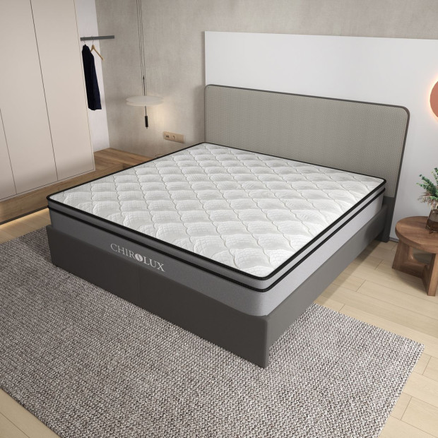 Latex Foam Pocket Spring Mattress Medium Firmness 34cm King Grey Image 9