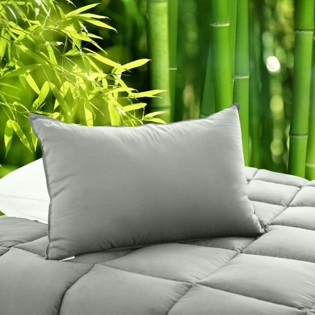 Charcoal Bamboo Pillow Luxury Single Pack Image 2