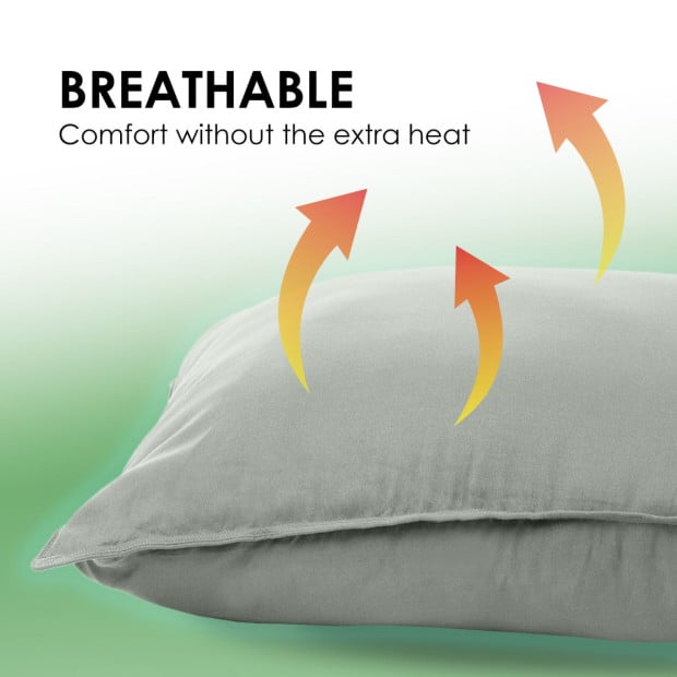 Charcoal Bamboo Pillow Luxury Single Pack Image 6