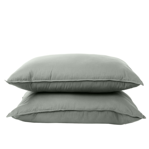 Charcoal Bamboo Pillow Hotel Quality Luxury Twin Pack Image 8