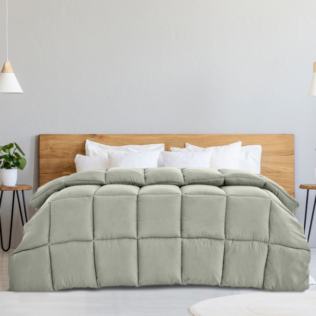 Quilt 800GSM Charcoal Blend Cover Duvet Bedding - King - Charcoal Image 3