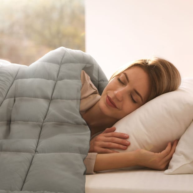 350GSM Charcoal Bamboo Quilt Luxury Bedding Duvet All Seasons - Single - Charcoal Image 8