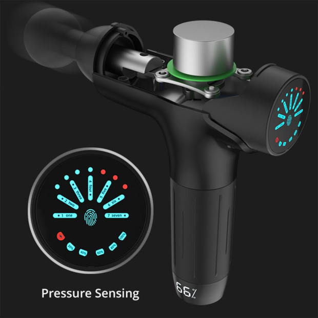 Chiro Vibration Massage 7 Levels 8 Heads Massager Gun LED Screen Image 7