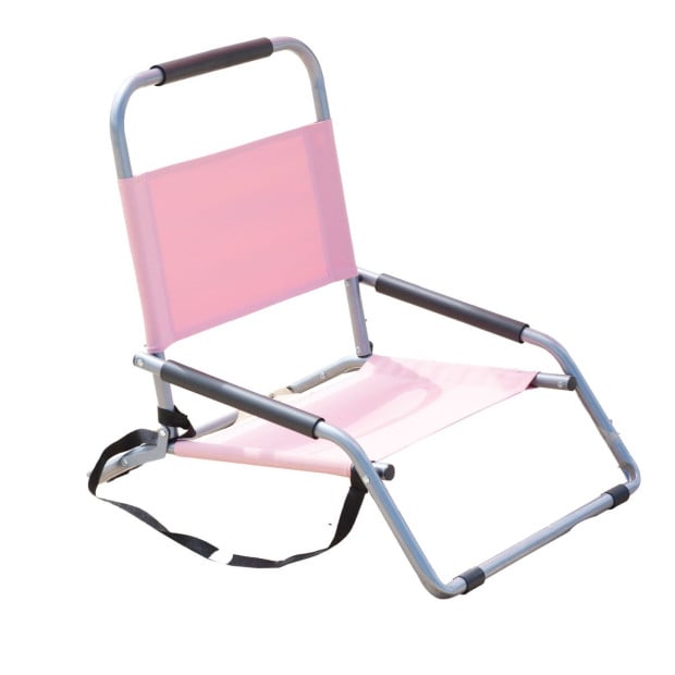 Beach Chair Folding Portable Summer Camping Outdoors - Dusty Rose Image 3