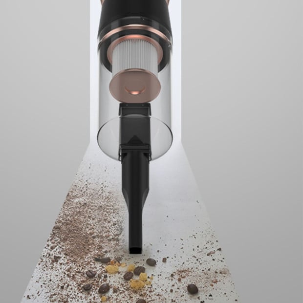 CX300 2 in 1 Corded Stick Vacuum Ultralight Bagless Black Rose Gold Image 9