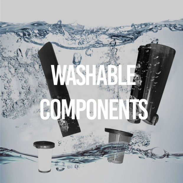CX500 Telescopic Stick Vacuum Ultralight Bagless Black Grey Image 5