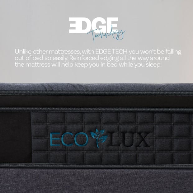 Euro Top 7-Zone Pocket Spring Mattress Medium Firm Queen - Charcoal Image 7