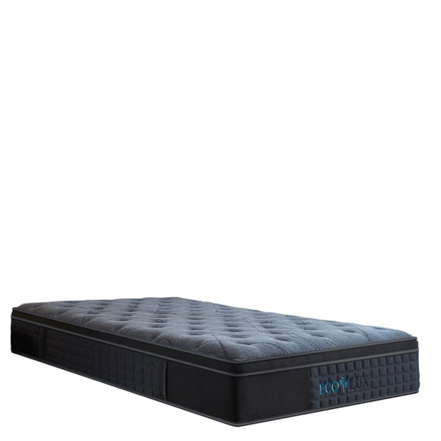Euro Top 7-Zone Pocket Spring Mattress Medium Firm Queen - Charcoal Image 8